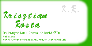 krisztian rosta business card